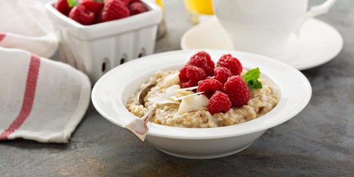 oatmeal with raspberries to lose weight