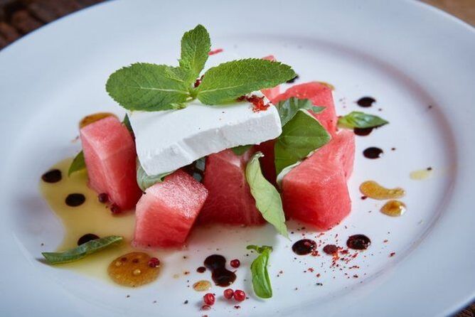 salad with feta on a watermelon diet