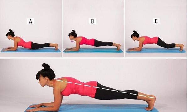 The wrong and right technique for performing planks to lose belly fat