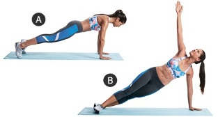 Exercise Plank twists