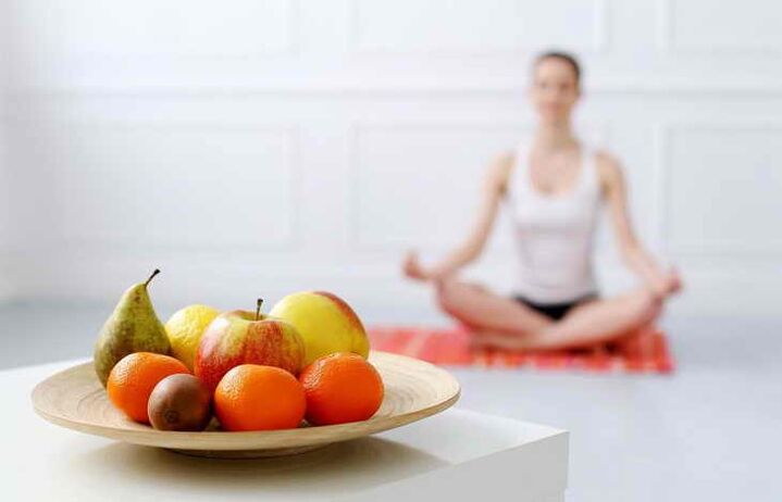 Nutrition for yoga and effective weight loss